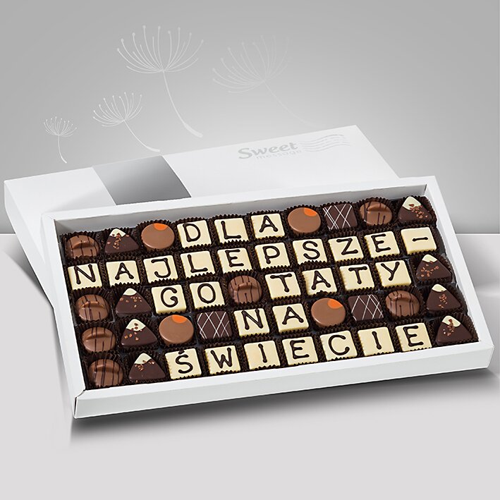 Czekoladowe życzenia dla Taty - Sweet Message