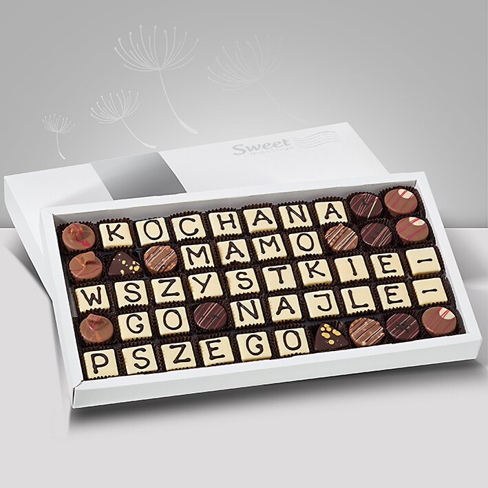 Czekoladowe życzenia dla Mamy - Sweet Message