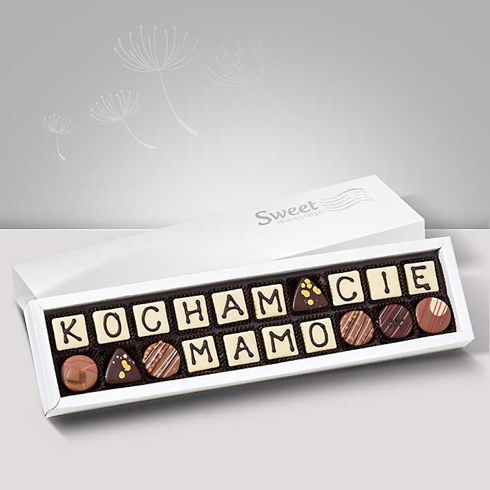 Czekoladowe życzenia dla Mamy - Sweet Message