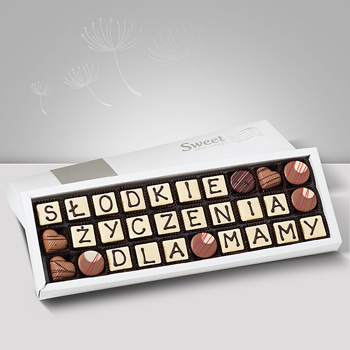 Czekoladowe życzenia dla Mamy - Sweet Message