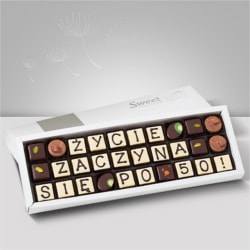 Czekoladki na prezent urodzinowy