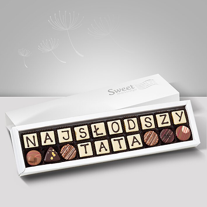 Czekoladowe życzenia dla Taty - Sweet Message