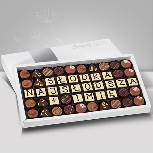 Czekoladki z napisem Kocham Cię