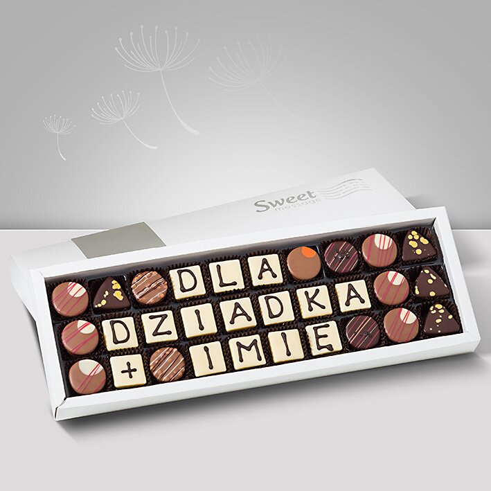 Czekoladki z dedykacją dla Dziadka - Sweet Message