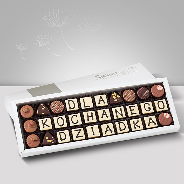 Czekoladki z dedykacją dla Dziadka - Sweet Message