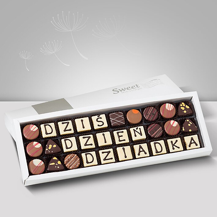 Czekoladki z dedykacją dla Dziadka - Sweet Message