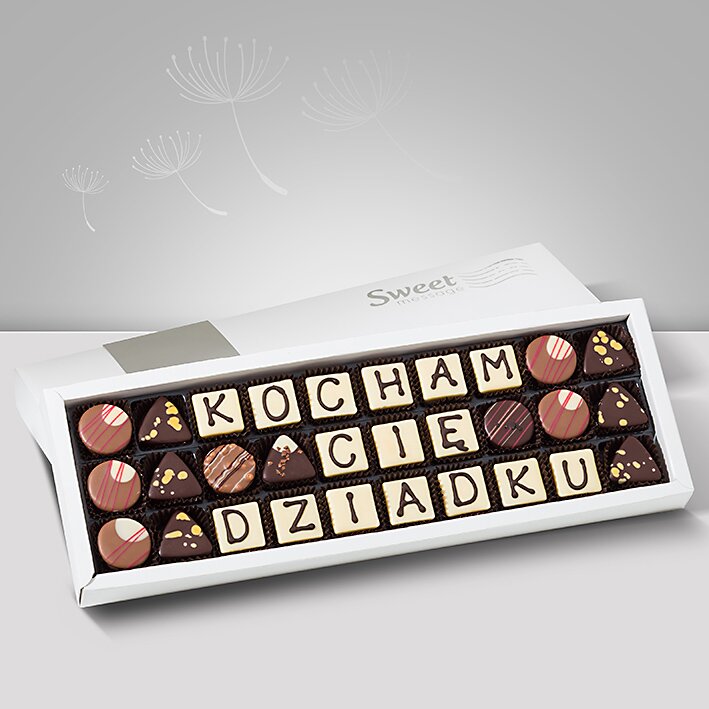 Czekoladki z dedykacją dla Dziadka - Sweet Message