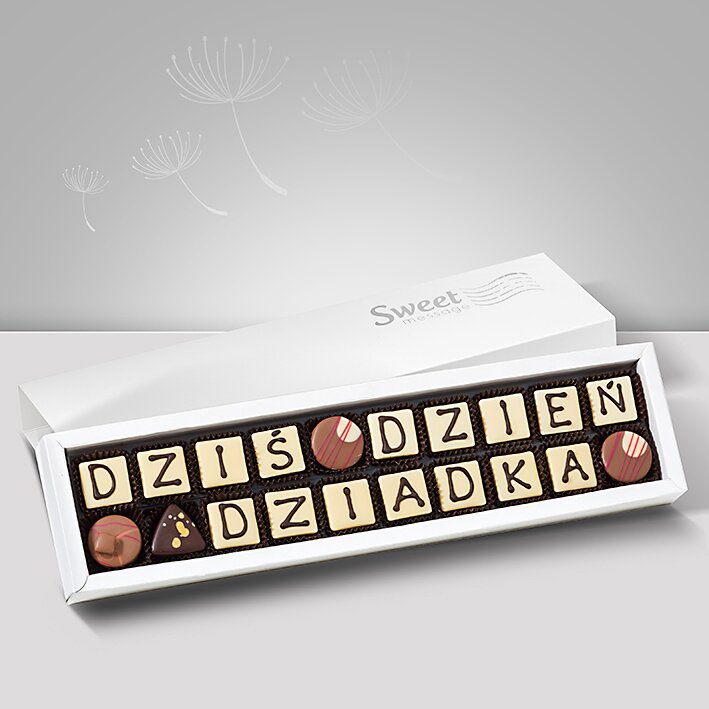 Czekoladki z dedykacją dla Dziadka - Sweet Message