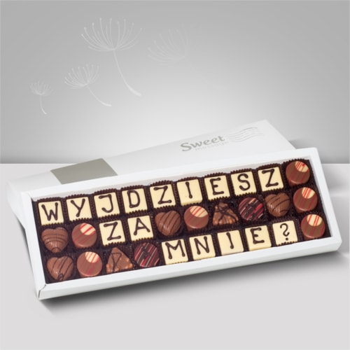 Czekoladowa wiadomość na oświadczyny - Sweet Message