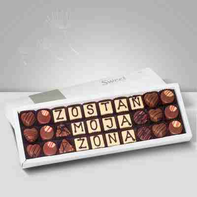 Czekoladowa wiadomość na oświadczyny - Sweet Message