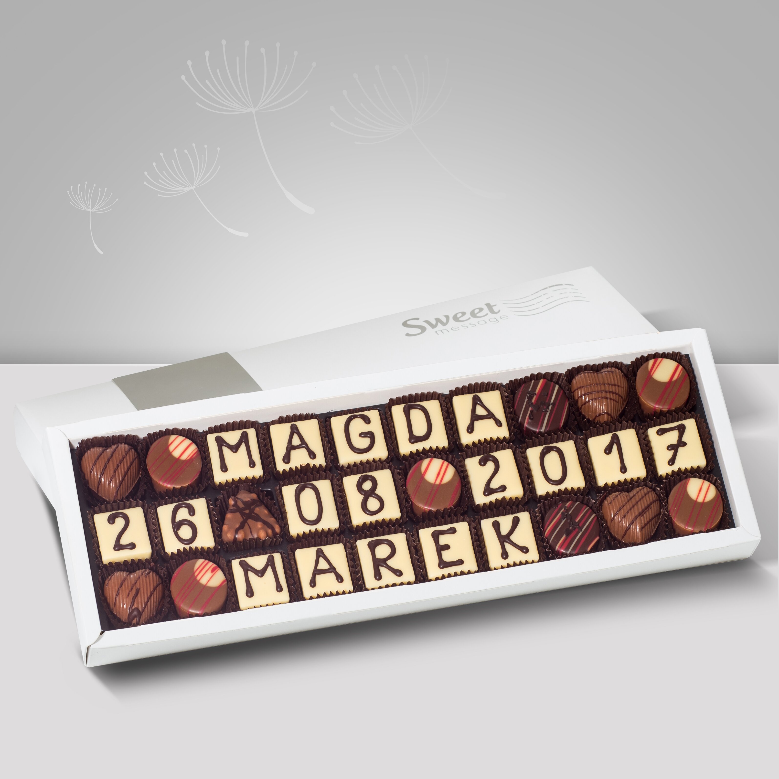 Telegramy ślubne z czekolady - Sweet Message