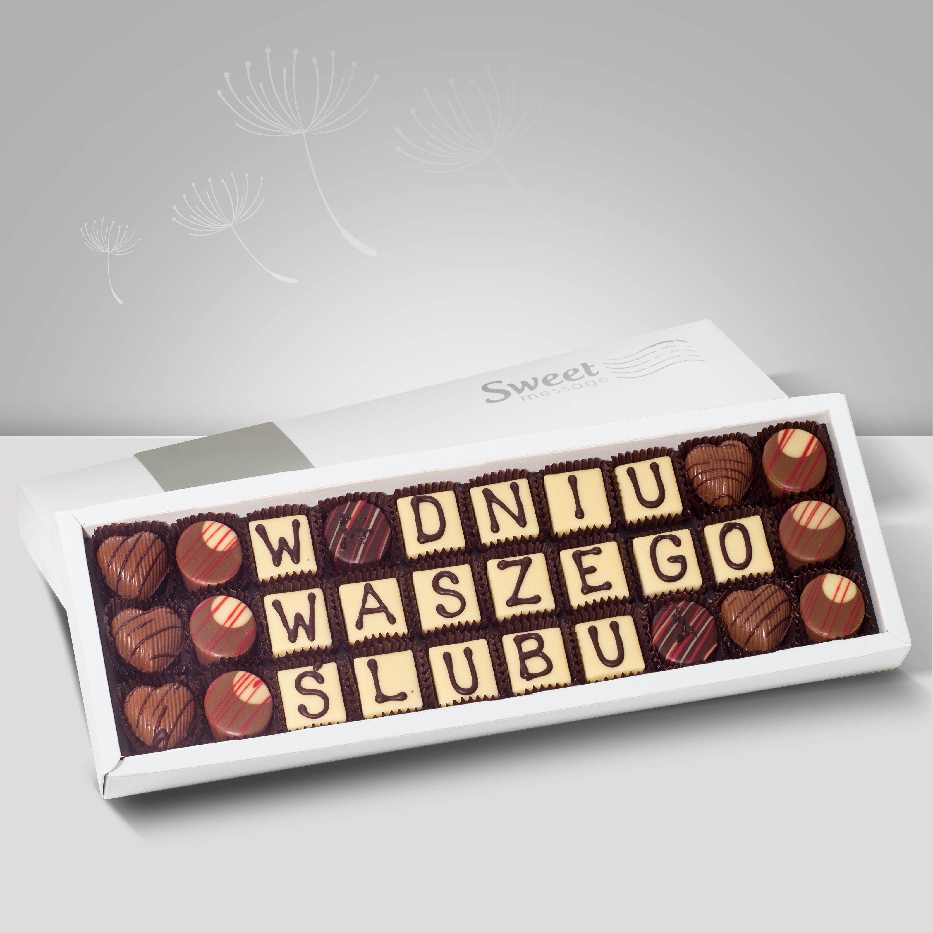 Telegramy ślubne z czekolady - Sweet Message