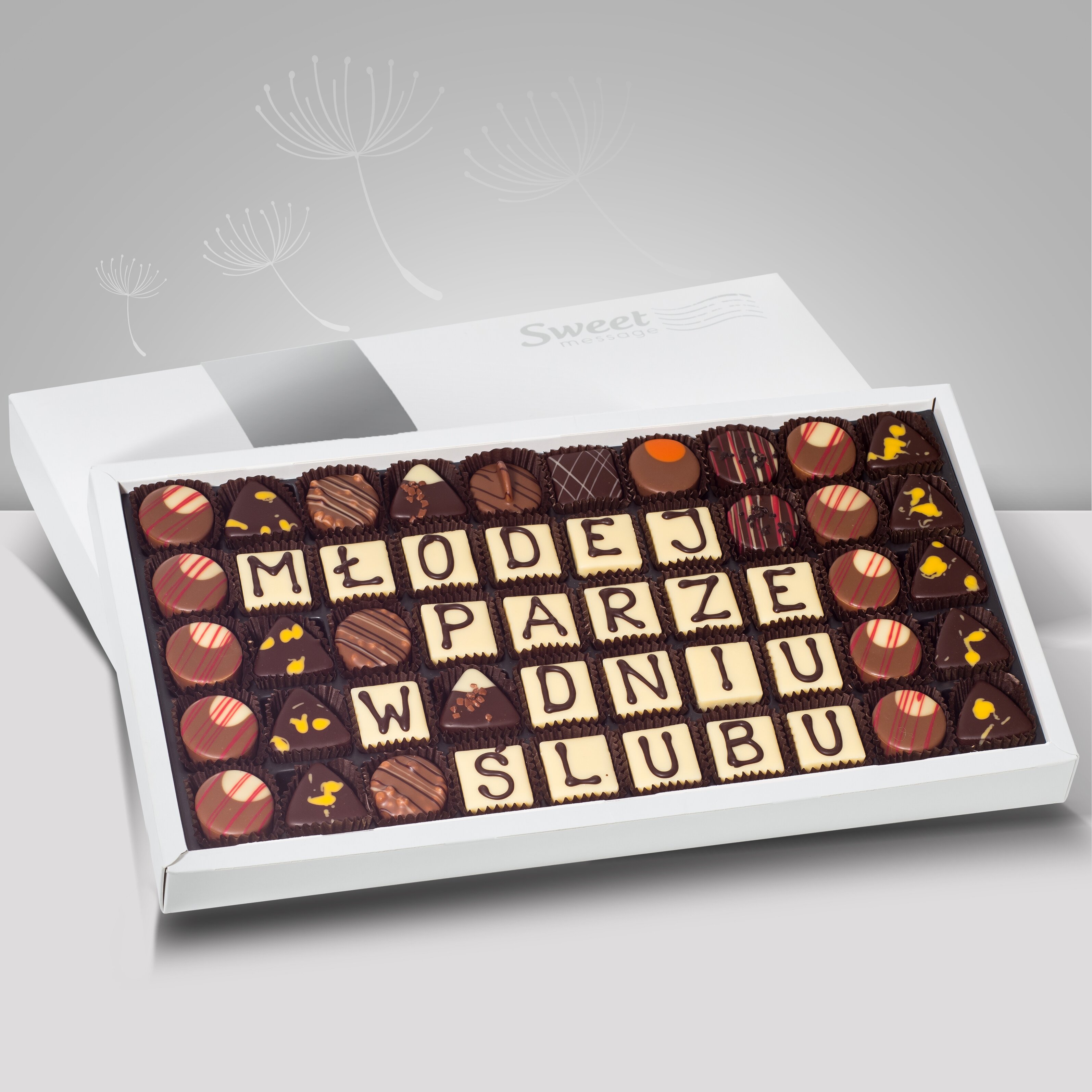 Telegramy ślubne z czekolady - Sweet Message
